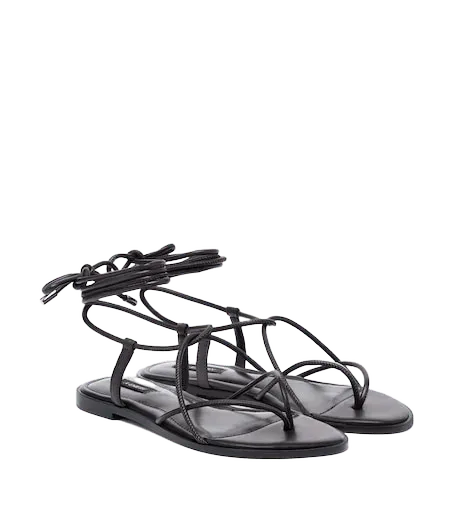 Odine leather thong sandals