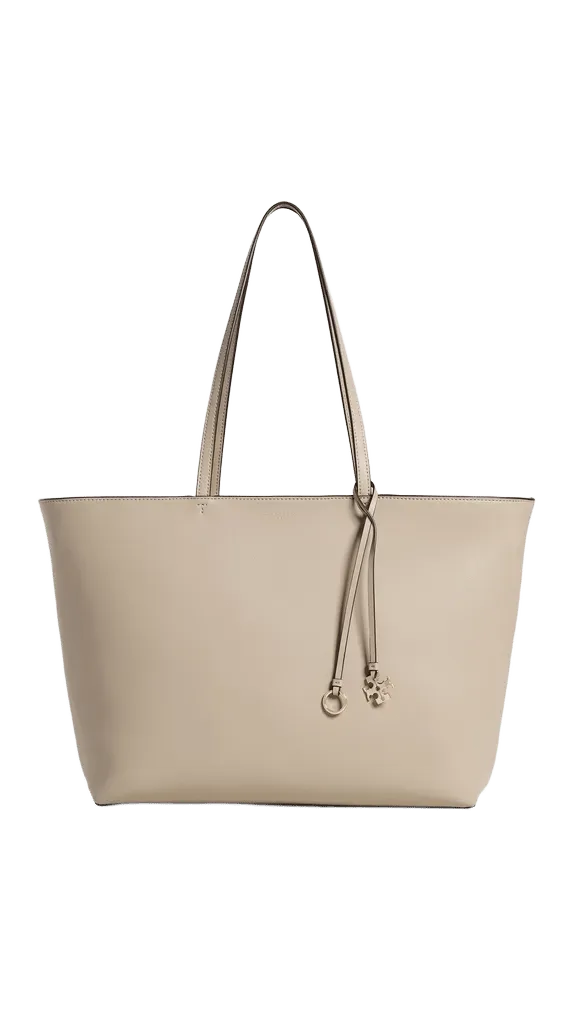 Top Zip Leather Tote