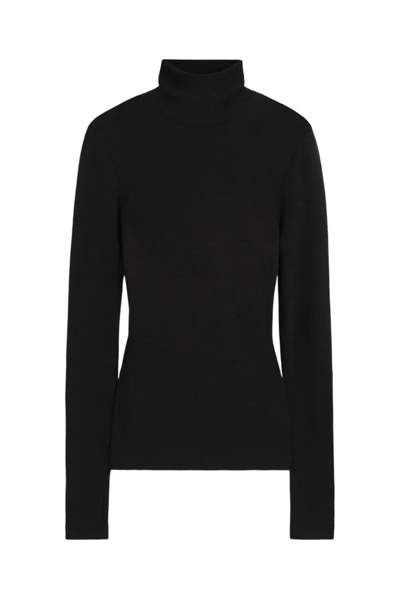 MERINO WOOL TURTLENECK TOP