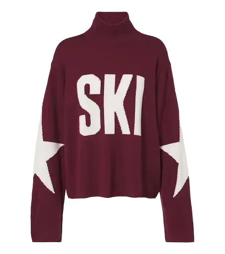 Intarsia wool-blend turtleneck sweater