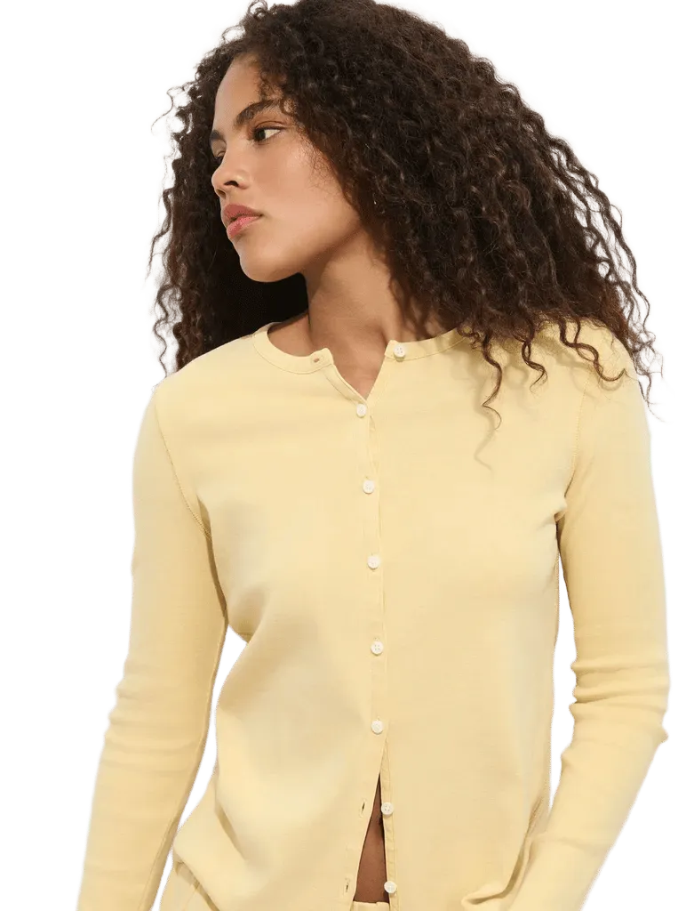 Scout Cardigan in Cotton Rib