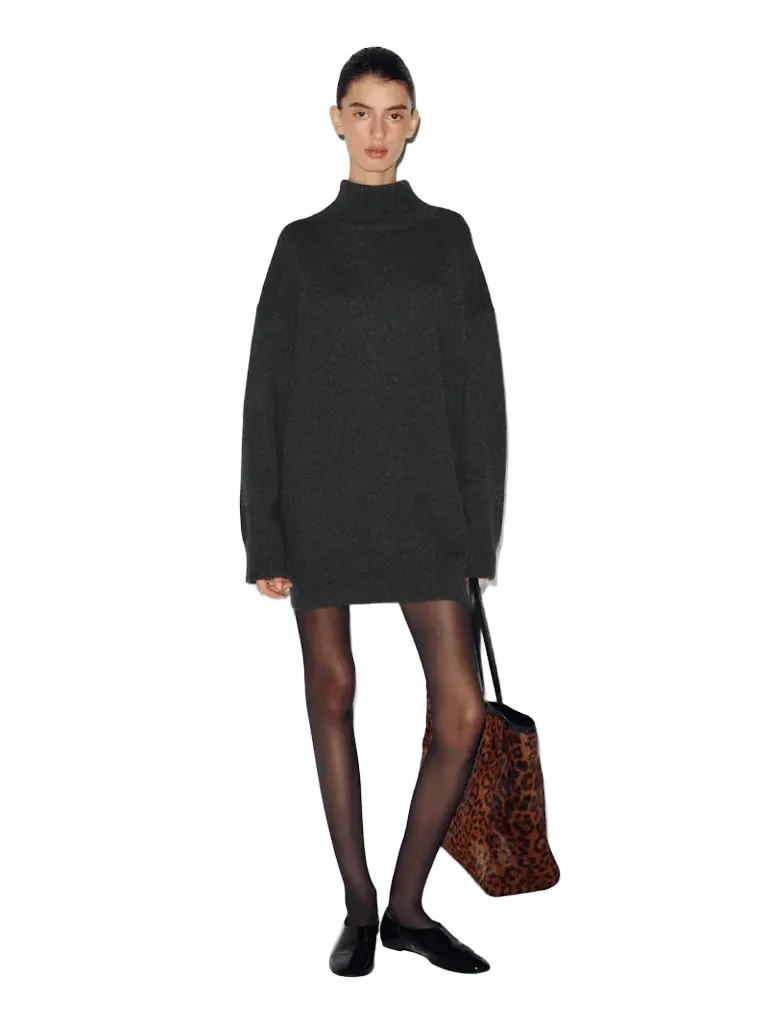 Mars Cashmere Turtleneck Dress