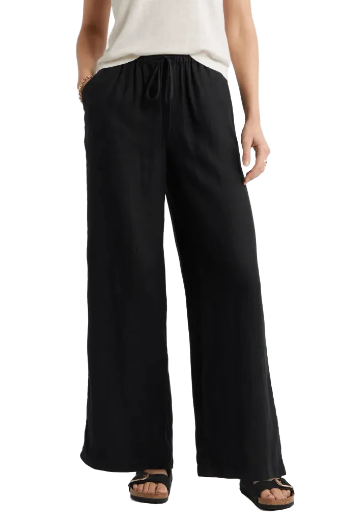 Easy Wide Leg Linen Pants