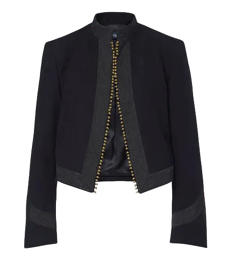 Embellished cotton jacket