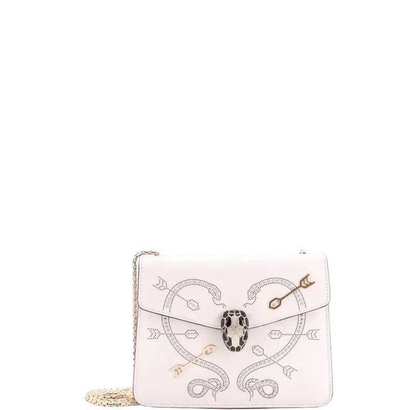Serpenti Forever Shoulder Bag Embellished Leather Mini