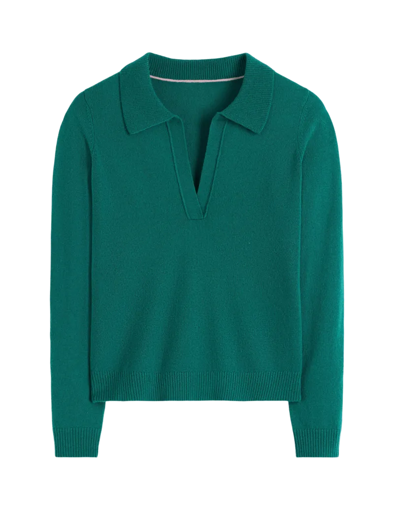 Elsie Cashmere Henley Sweater