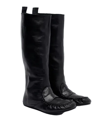 Bojan leather knee-high boots