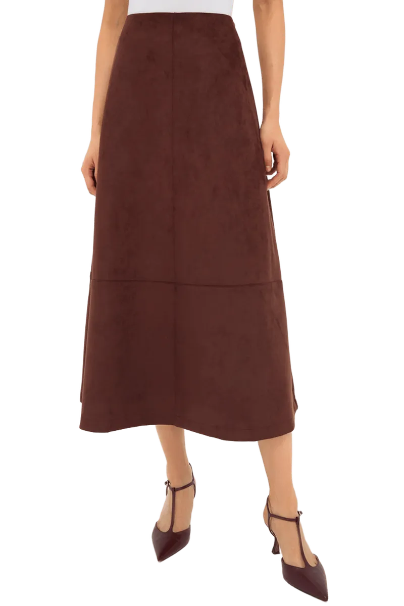 Ganache Vegan Suede Veronica Skirt