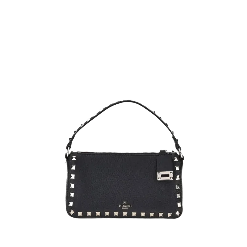 Valentino Garavani Rockstud Shoulder Bag — Black
