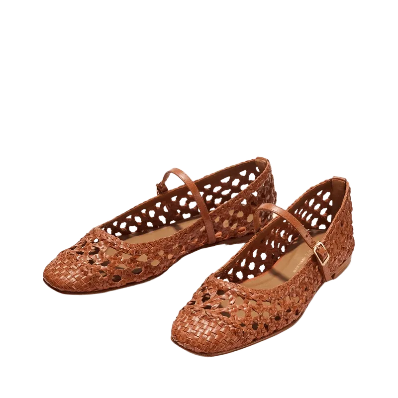 The Fonteyn Jane - Saddle Woven Leather