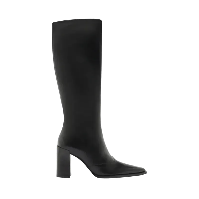 Raffaela Up Leather Boot in Black