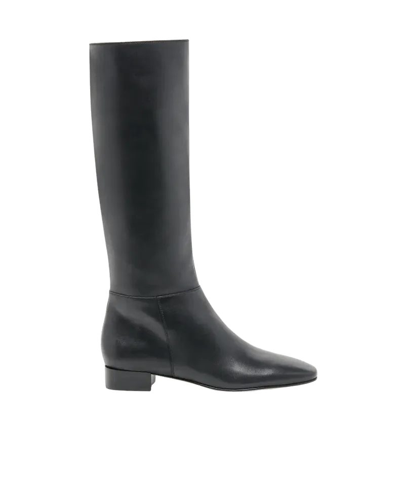 Tywin Narrow Calf Boots Black Leather