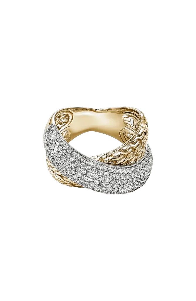 Artisan Series 18k Gold Diamond Pave Ring