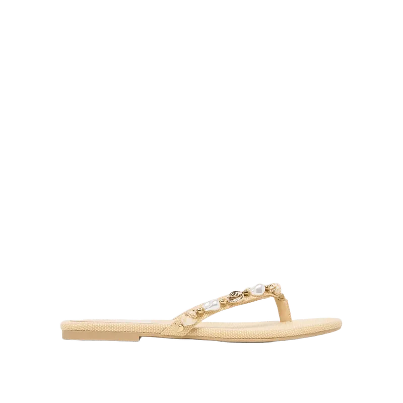Kysha Sandals Lt Natural Raffia