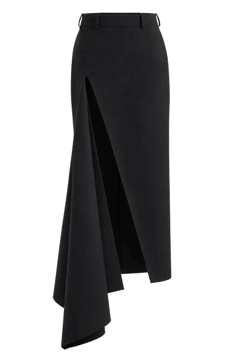 Slashed Maxi Skirt