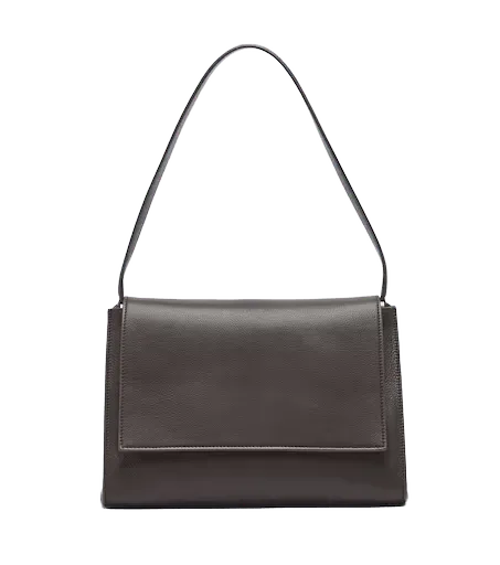 Amal Mini leather top-handle bag