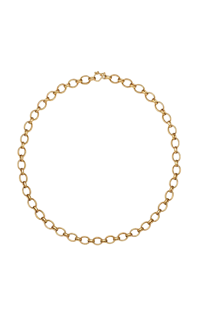 20K Peach Gold Sonoma Mixed Link Chain Necklace