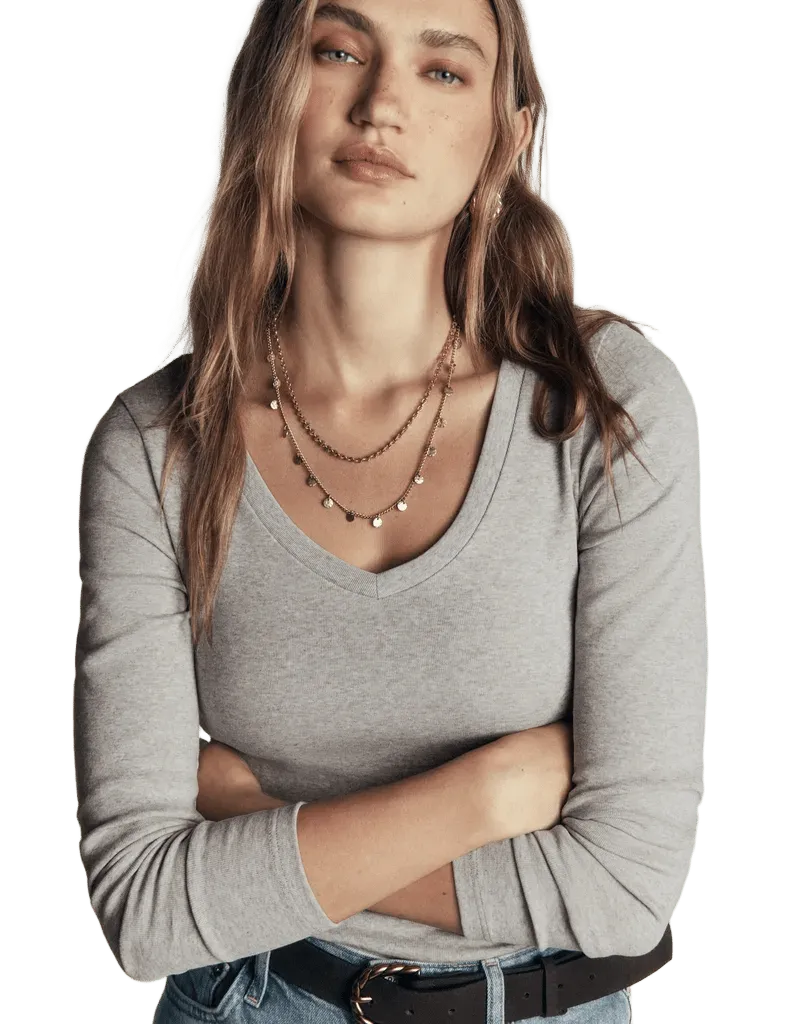 Annie Essential V Neck Top