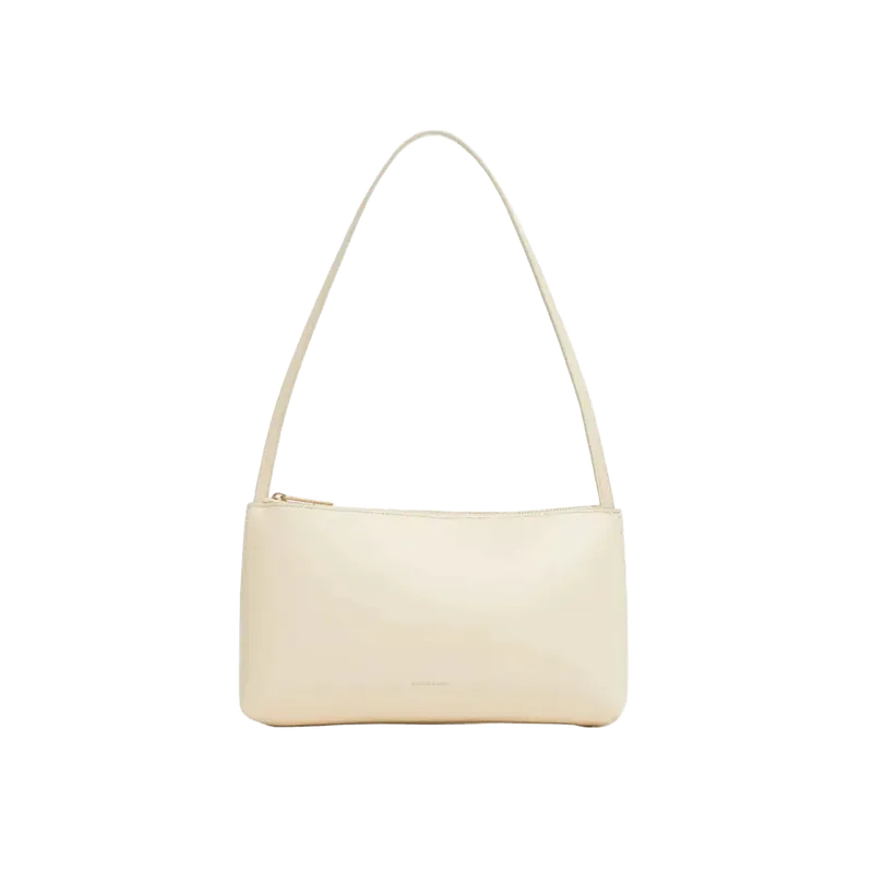 Gaia Shoulder Bag in Crema & Ebony