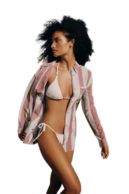 Celandine Cabana Surf 100% Cotton Buttondown Shirt