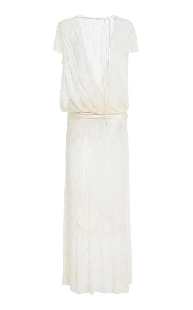 Rouen Cotton-Blend Draped Garden Dress