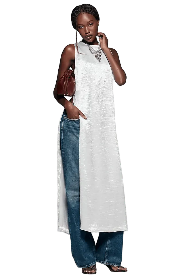 Sunday in Brooklyn Liquid Shine Long Line Tunic