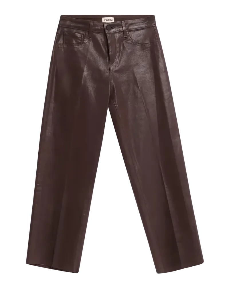 Wanda High Rise Cropped Wide Jeans