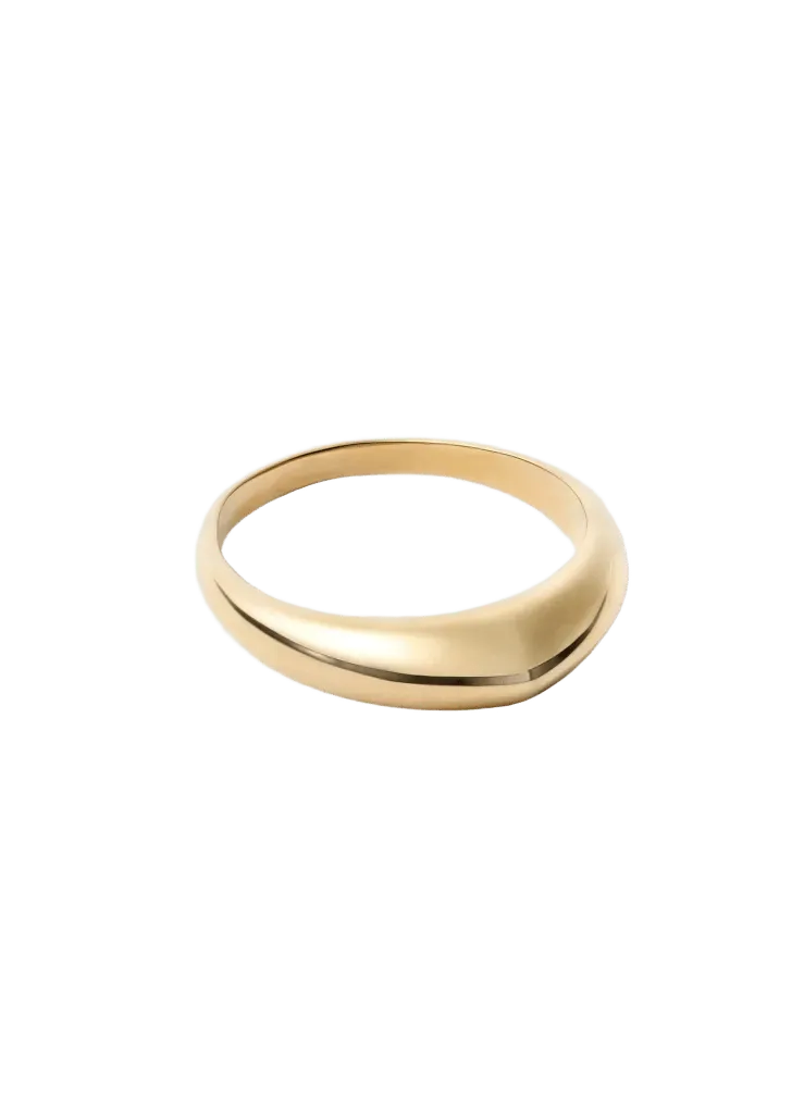 DROP RING IN GOLD-PLATED STERLING SILVER