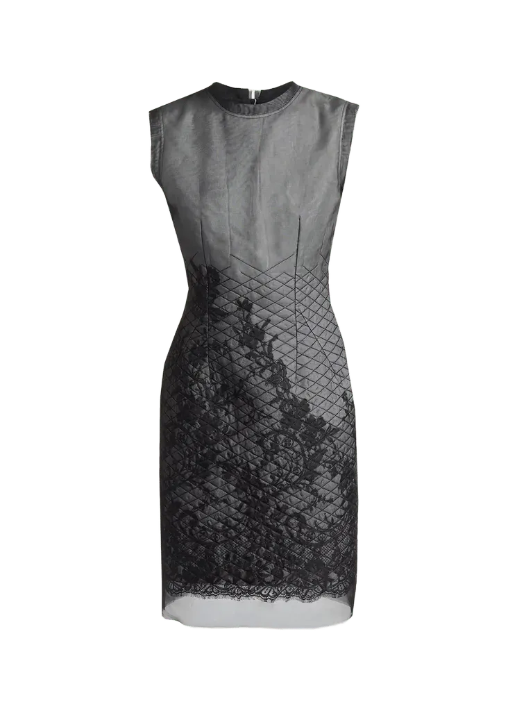 Quilted Lace Dress