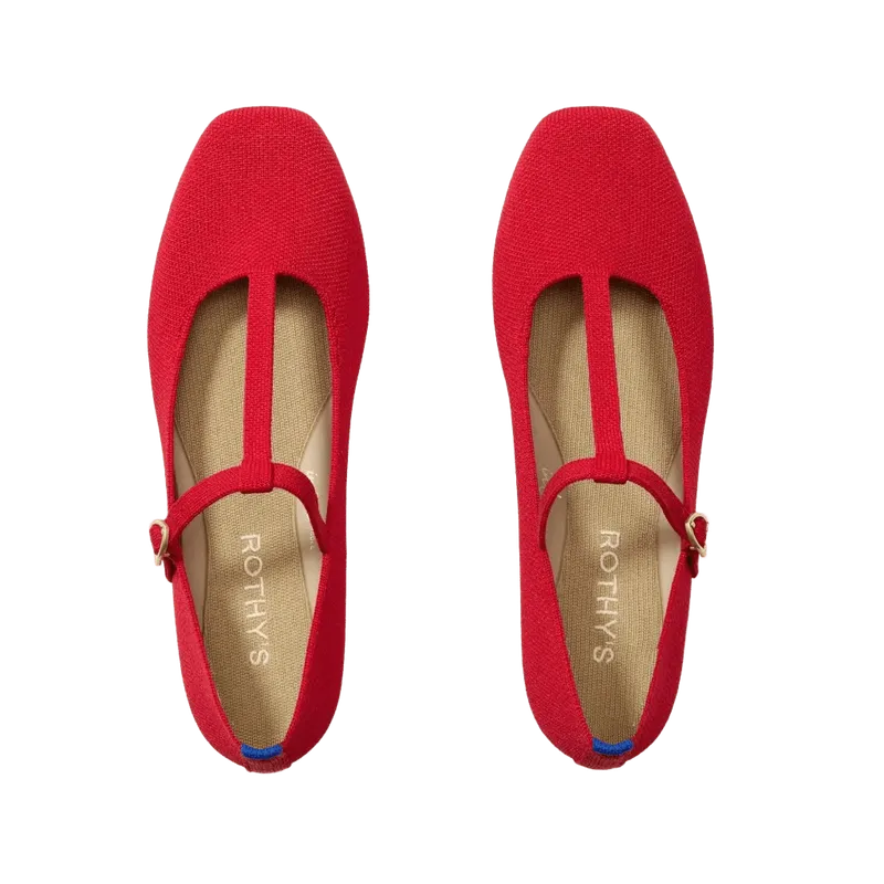The T–Strap Mary Jane - Red Crisp
