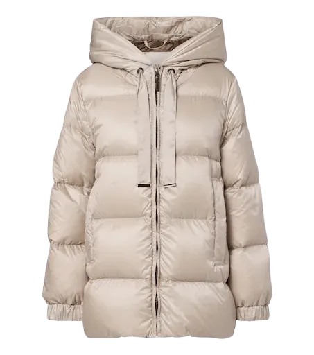 Hooded down jacket