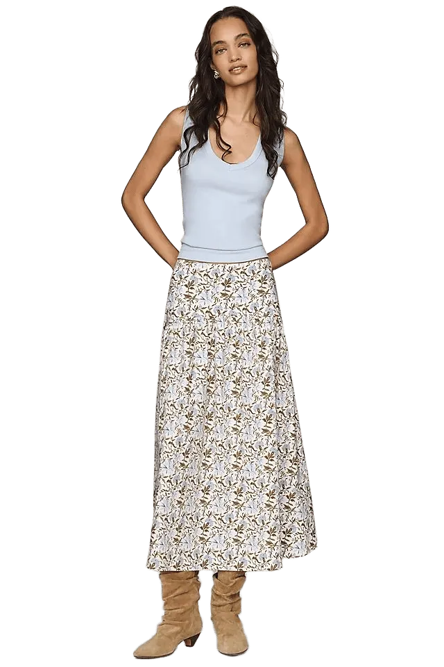 The Tobie Drop-Waist Skirt by Exquise