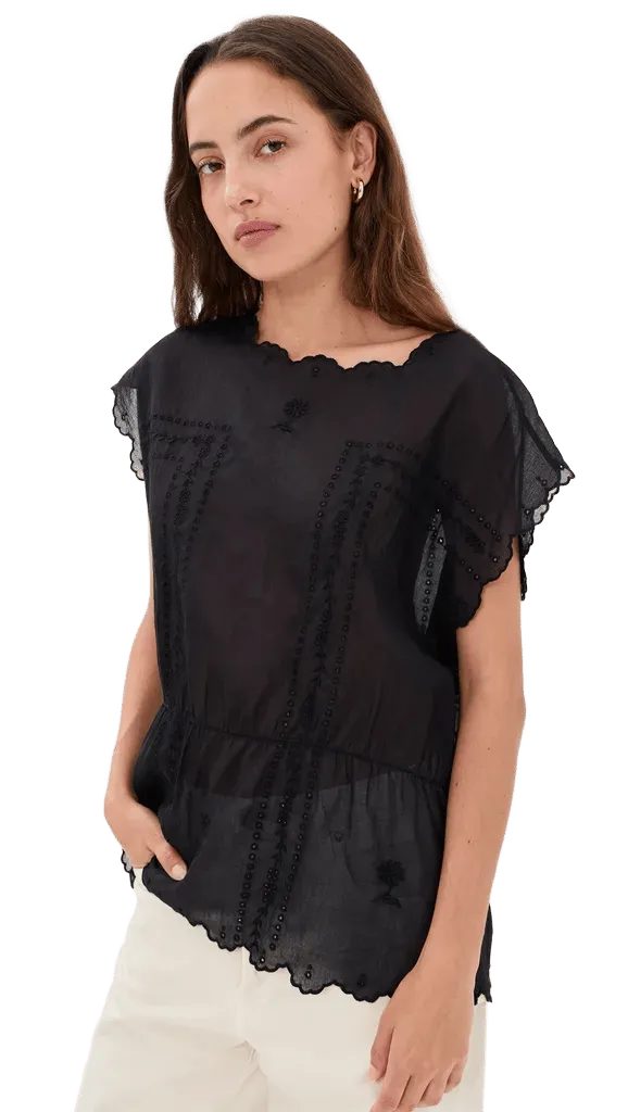 The Scalloped Eyelet Tunic