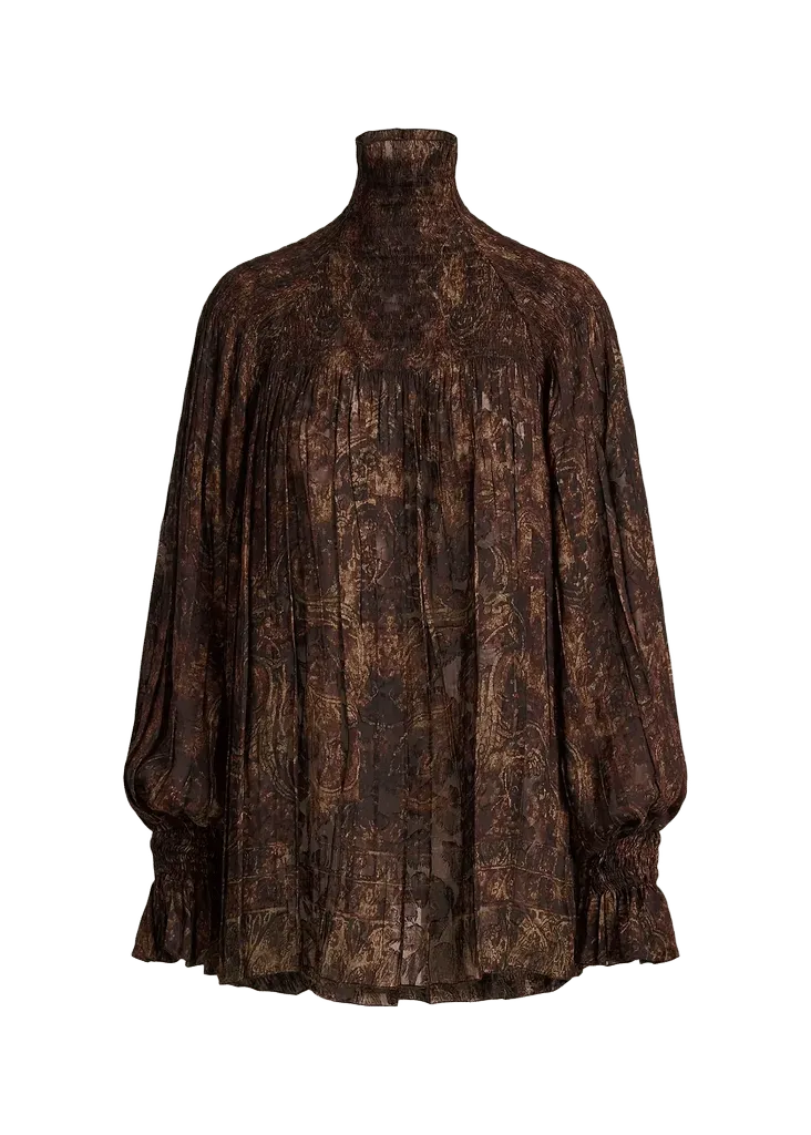 Maddison Paisley Fil Coupé Top