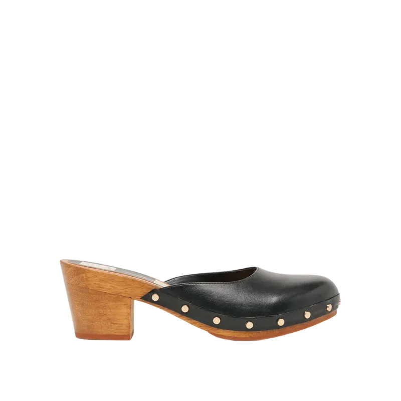Camyn Heels Black Leather