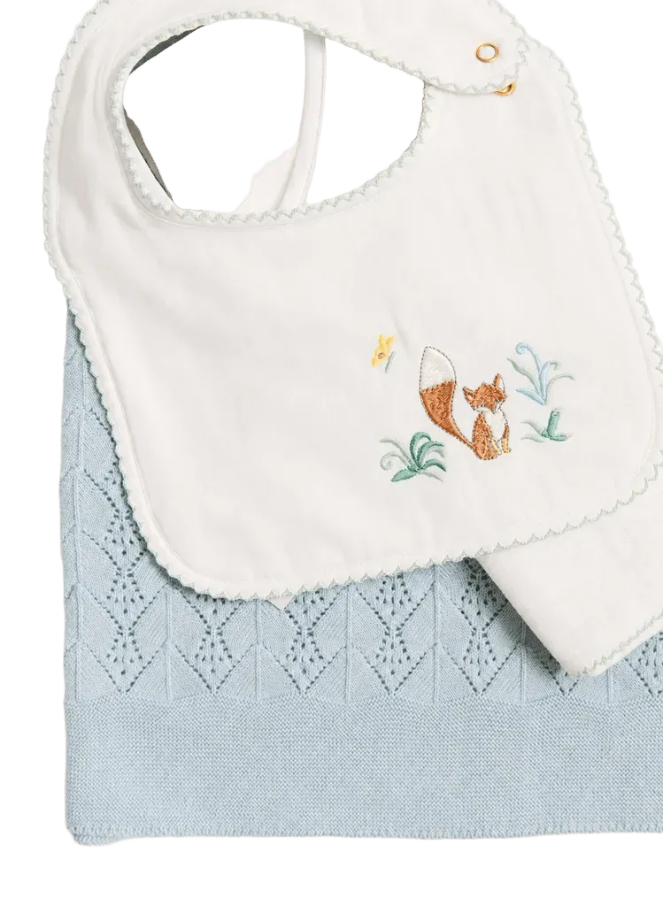 Classic Bib - Embroidered Fox