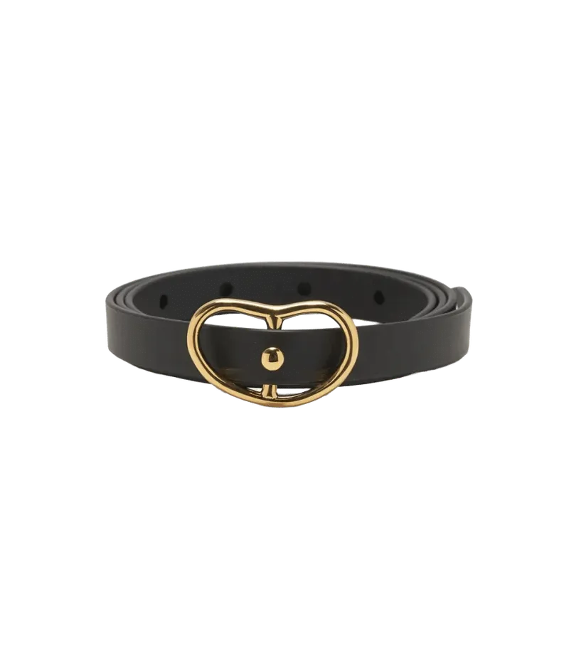 Skinny Georgia Belt in Black