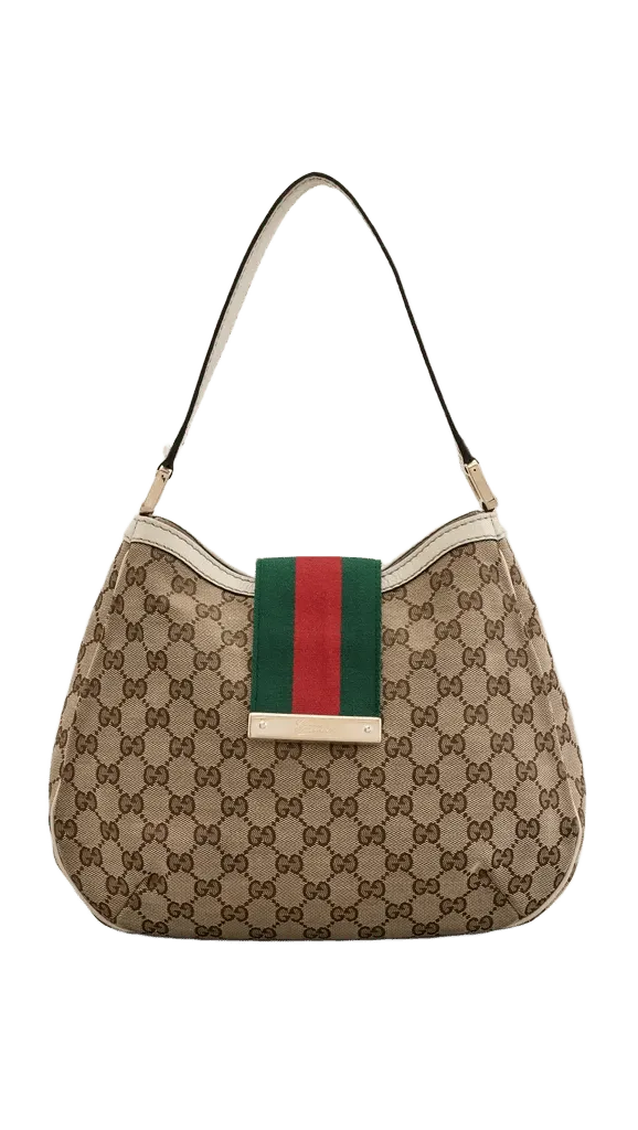 Gucci Web Hobo Shoulder Bag