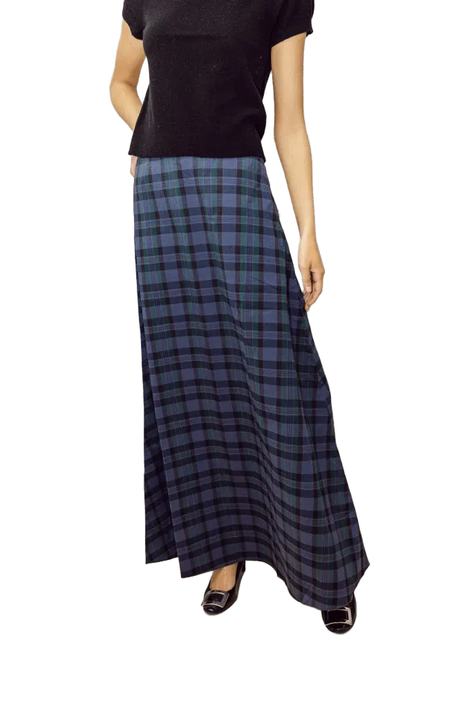 Blackwatch Plaid Maxi Skirt
