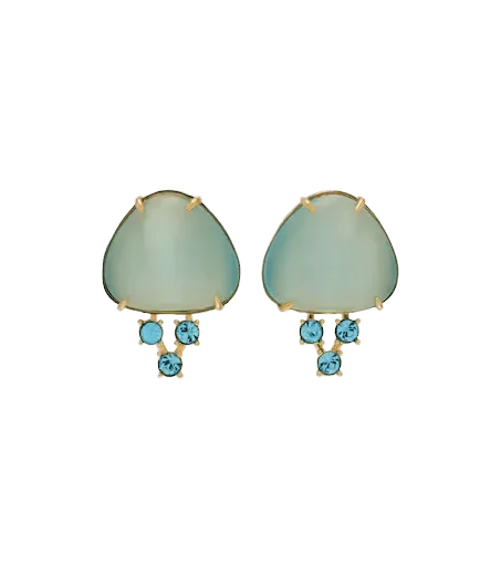 Embellished drop earrings
