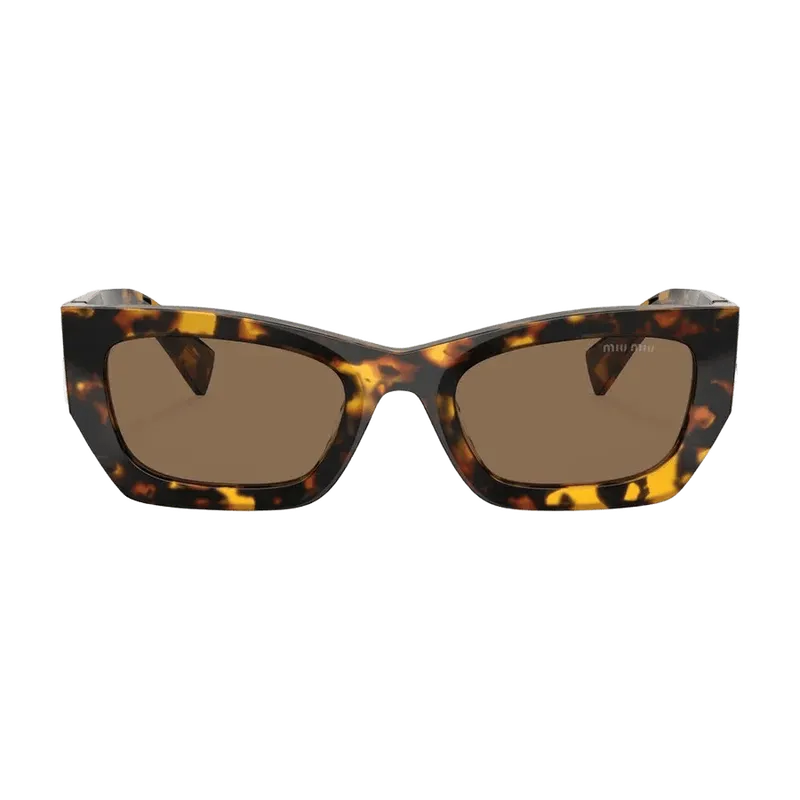 Miu Miu 0MU09WS-VAU06B53 Tortoiseshell Acetate Sunglasses — Brown