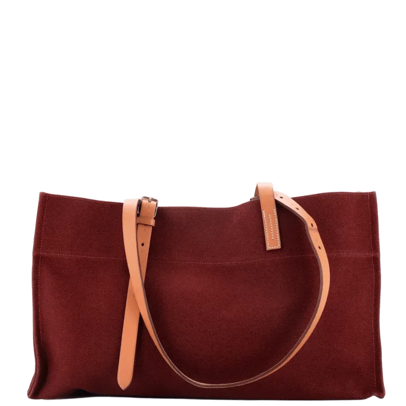 Etriviere Elan Shopping Tote Toile And Leather