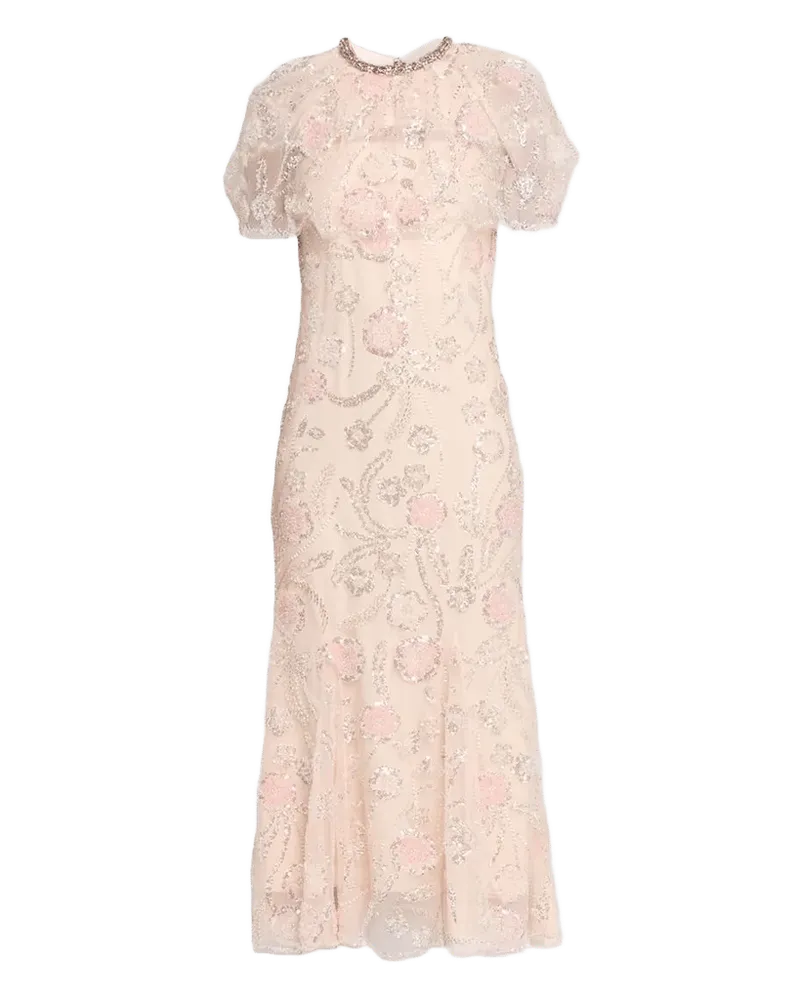 Self-Portrait Embellished Midi Dress