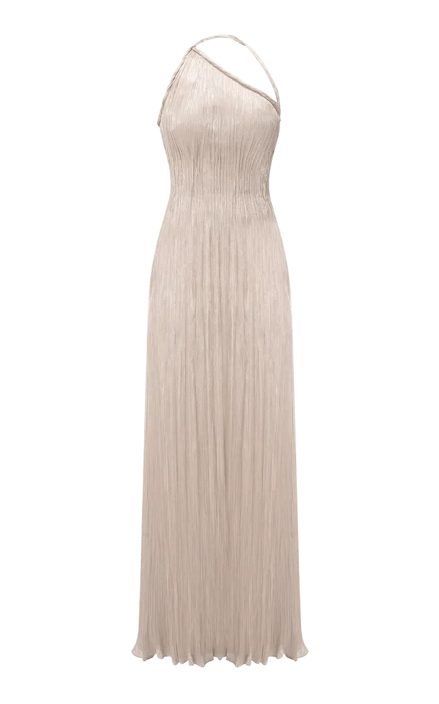 Pleated Maxi Dress