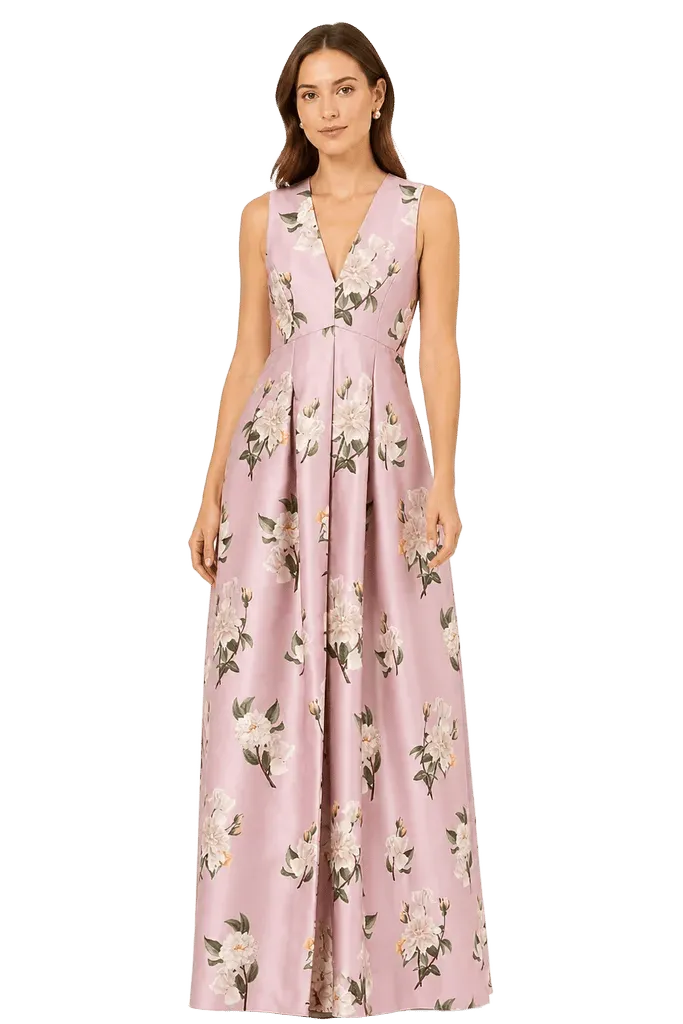 BROOKLYNNE GOWN - ROSE QUARTZ TEA ROSES