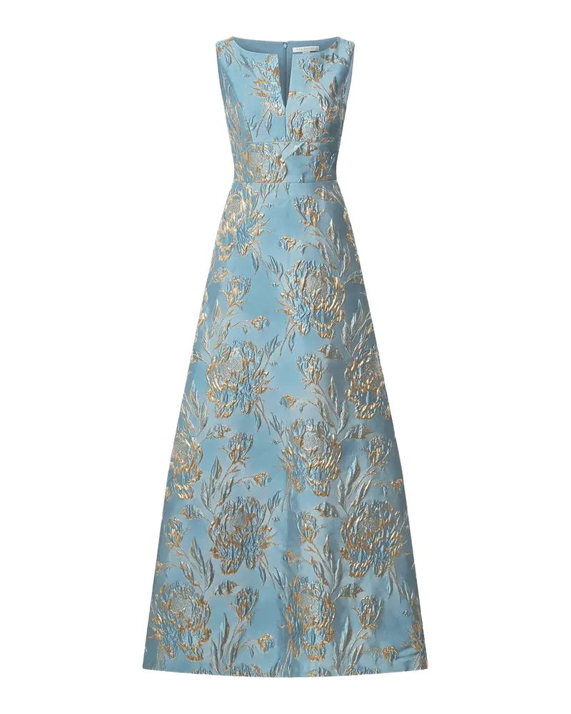 Giulietta Metallic Rose Jacquard Gown