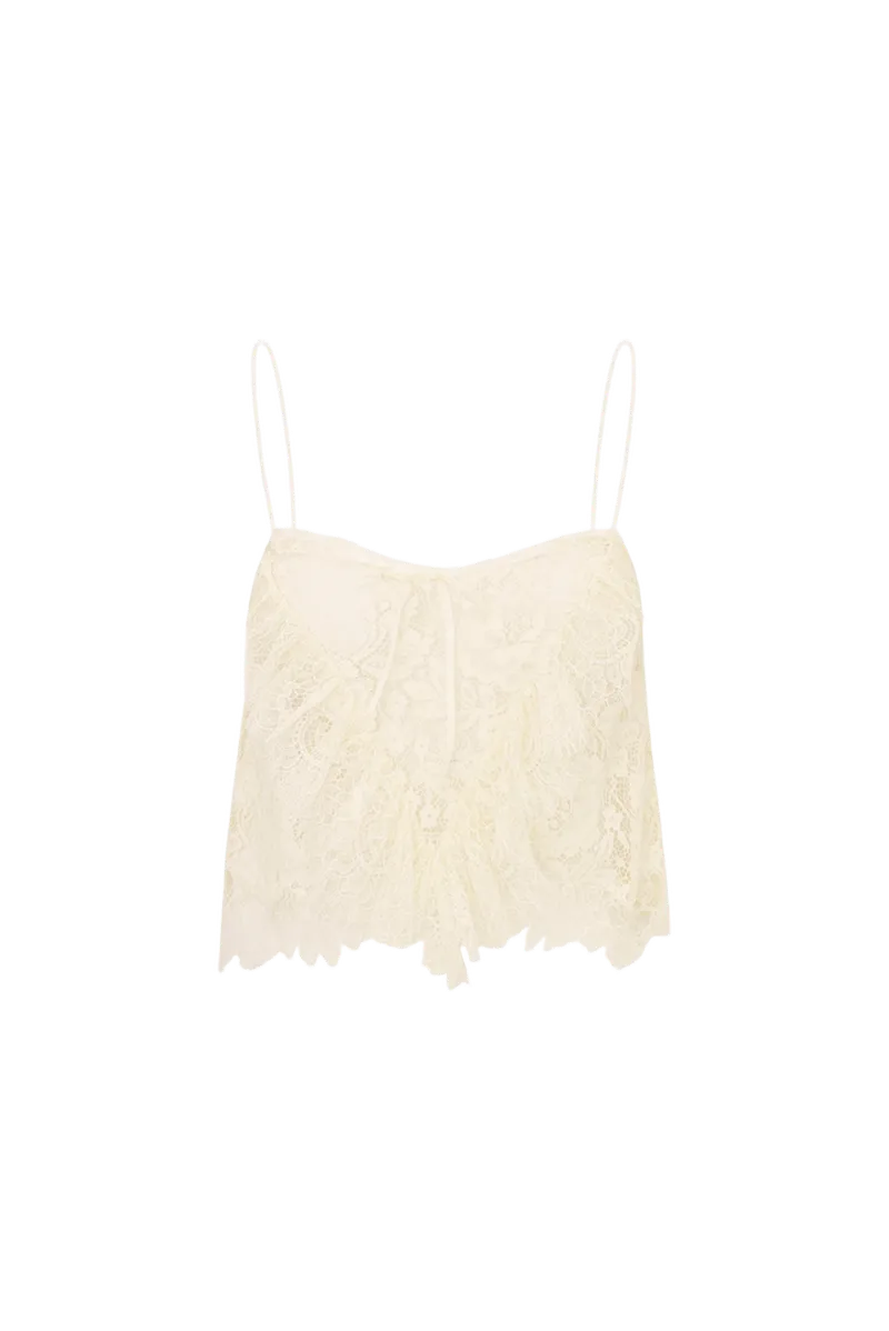 Auraveyn Lace Ruffle Cami