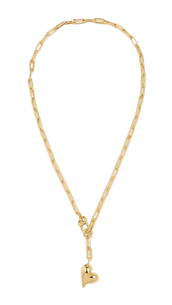 Puffy Heart Chain Necklace