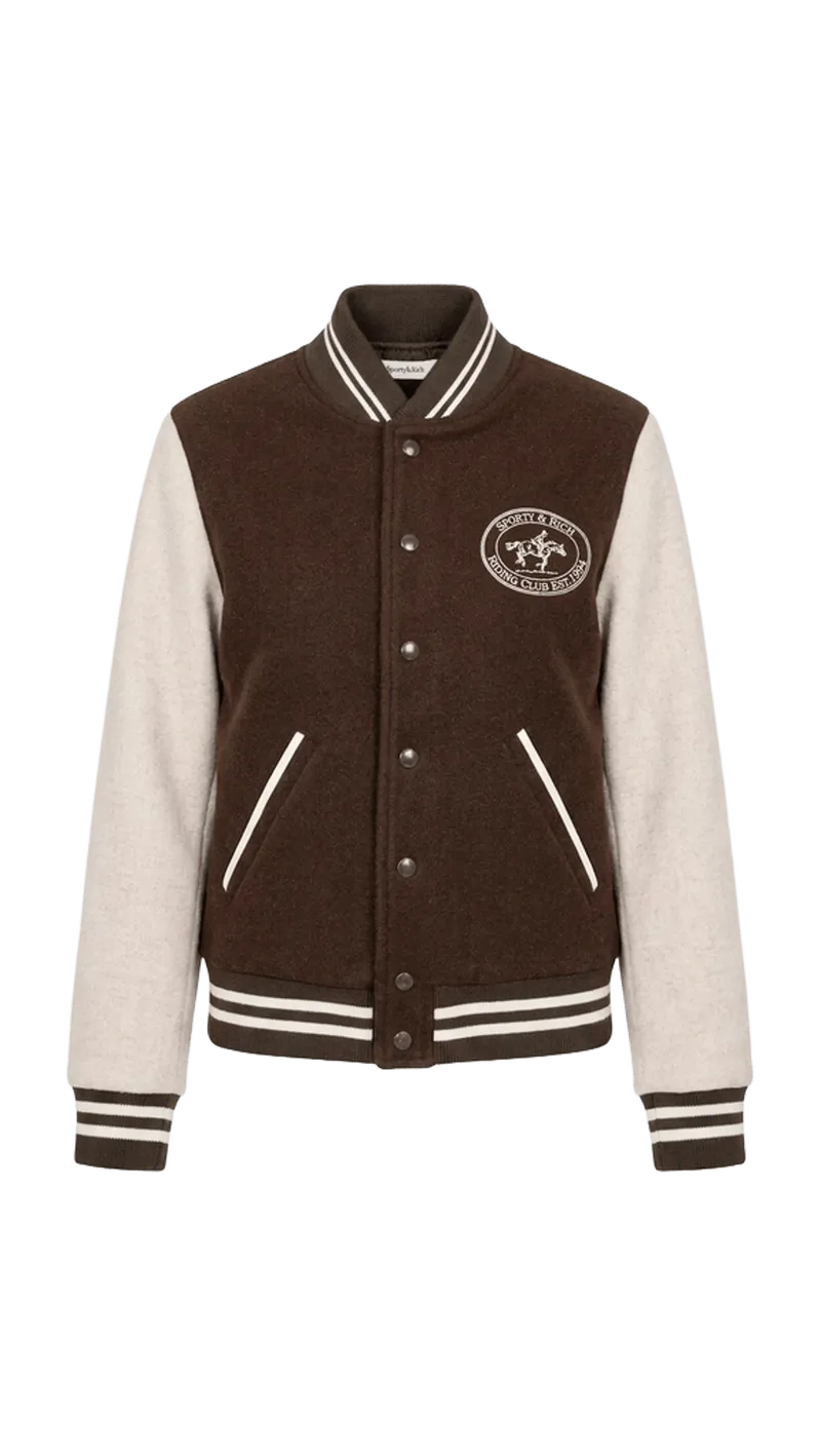 Diana Riding Club Wool Varsity Jacket