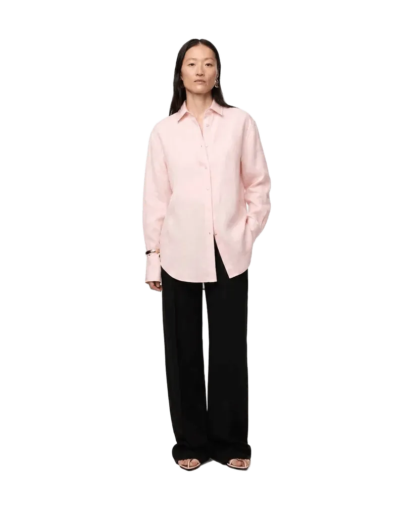 Linen Oversized Mens Shirt | Quartz